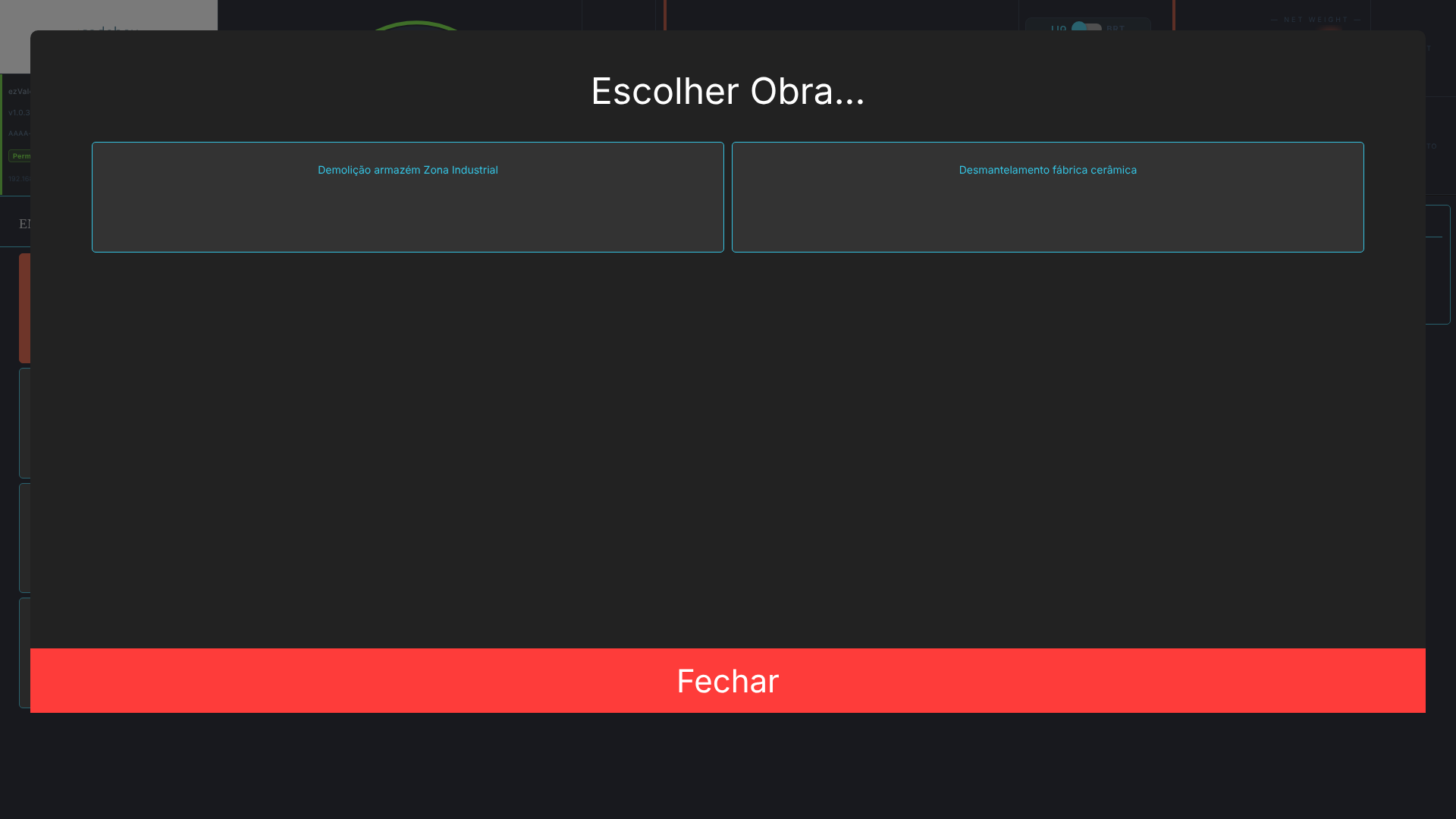 Escolha da obra do fornecedor